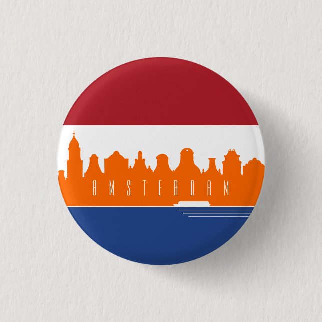 Badge Rond 2,50 Cm Amsterdam (Devant)