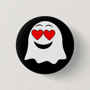 Badge Rond 2,50 Cm Amusant émoji fantôme !
