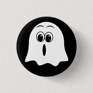 Badge Rond 2,50 Cm Amusant émoji fantôme !