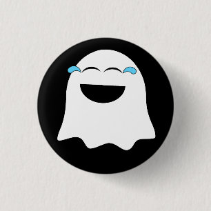 Badge Rond 2,50 Cm Amusant émoji fantôme !