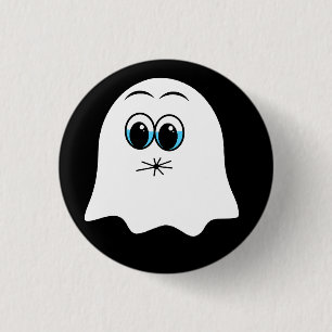 Badge Rond 2,50 Cm Amusant émoji fantôme !
