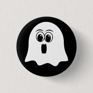Badge Rond 2,50 Cm Amusant émoji fantôme !
