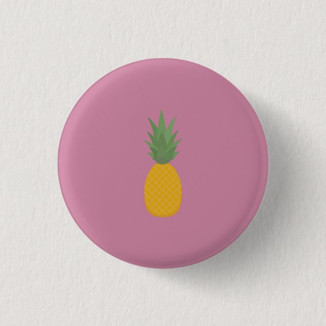 Badge Rond 2,50 Cm Ananas (Devant)