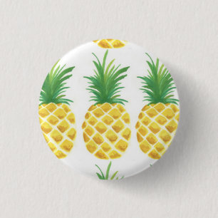 Badge Rond 2,50 Cm Ananas