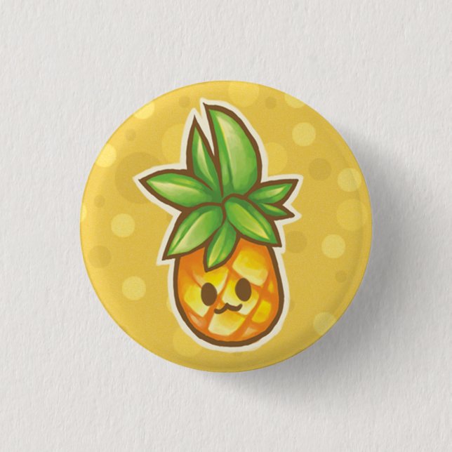 Badge Rond 2,50 Cm Ananas : 3 (Devant)
