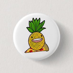 Badge Rond 2,50 Cm Ananas Amusant Sur Pizza Pin