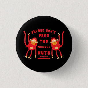 Badge Rond 2,50 Cm Anaphylaxie Allergies Nut