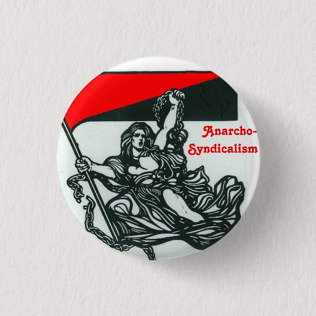 Badge Rond 2,50 Cm anarcho-syndicalisme (Devant)