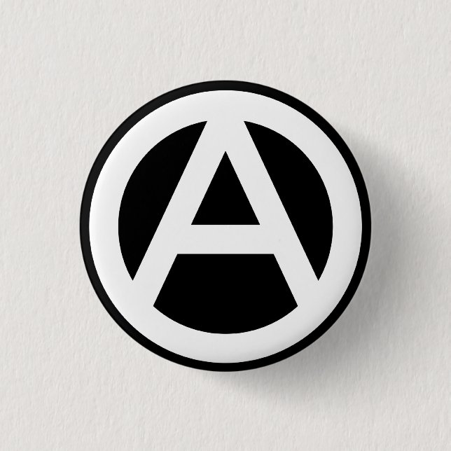 Badge Rond 2,50 Cm Anarchy Symbole du classique (Devant)