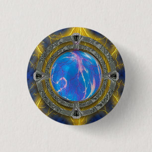 Badge Rond 2,50 Cm Ancien Tome Mystique des sorts et potions magiques