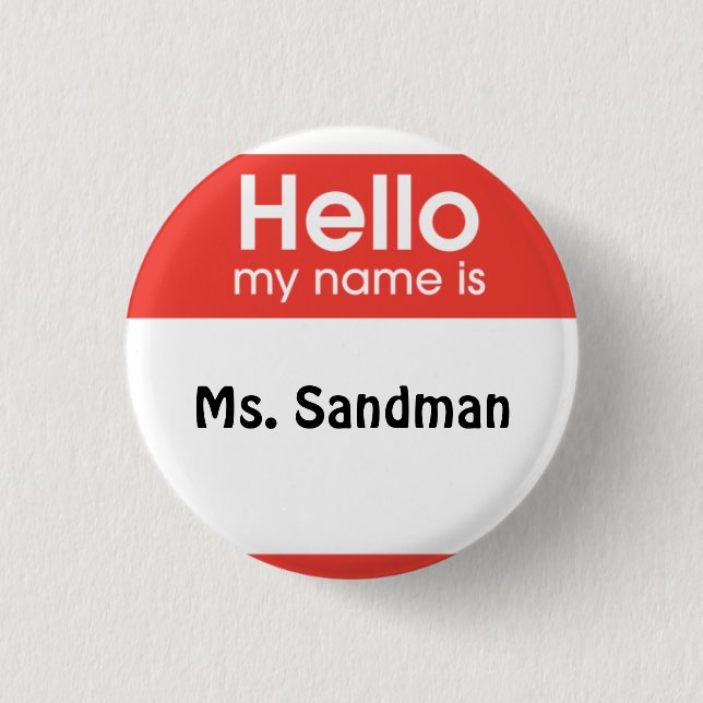 Badge Rond 2,50 Cm anesthésie femelle (Devant)