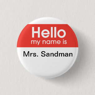 Badge Rond 2,50 Cm anesthésie femelle