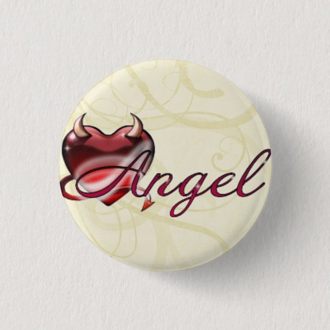 Badge Rond 2,50 Cm Ange (Devant)