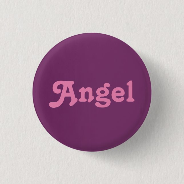 Badge Rond 2,50 Cm Ange bouton (Devant)