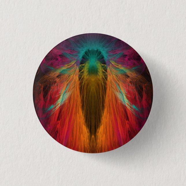 Badge Rond 2,50 Cm ange fractal (Devant)