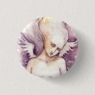 Badge Rond 2,50 Cm Ange gardien