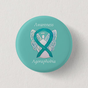 Badge Rond 2,50 Cm Angle de sensibilisation à l'agoraphobie Ruban Tur