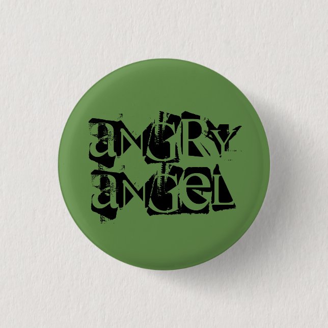 Badge Rond 2,50 Cm Angre Ange-Helena - Noir-surnom orphelin (Devant)
