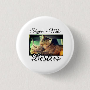 Badge Rond 2,50 Cm Animaux de compagnie amis besties ajouter nom anim