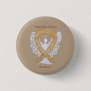 Badge Rond 2,50 Cm Annexe Cancer Étalon de ruban de sensibilisation à