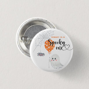Badge Rond 2,50 Cm Anniversaire de 1 an Watercolor Spooky One