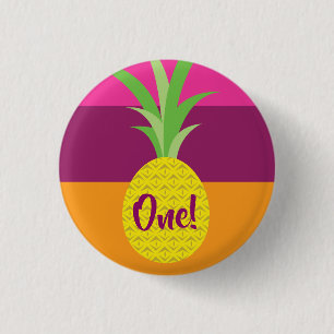 Badge Rond 2,50 Cm Anniversaire de l'ananas mignonne fête de l'enfant