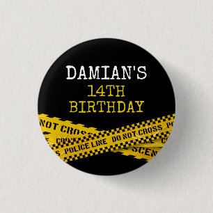 Badge Rond 2,50 Cm Anniversaire d'enquête criminelle de police