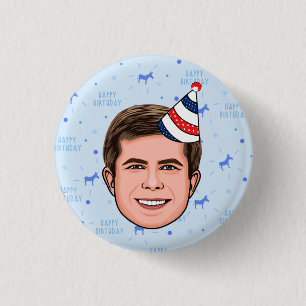 BADGE ROND 2,50 CM ANNIVERSAIRE DU MAIRE