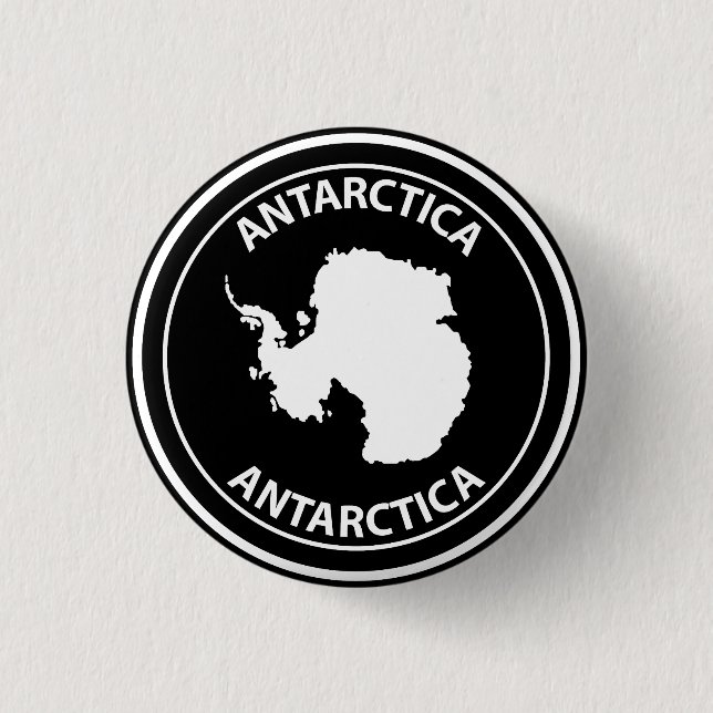 Badge Rond 2,50 Cm Antarctique (Devant)
