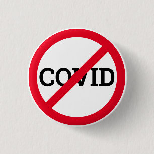 Badge Rond 2,50 Cm Anti COVID