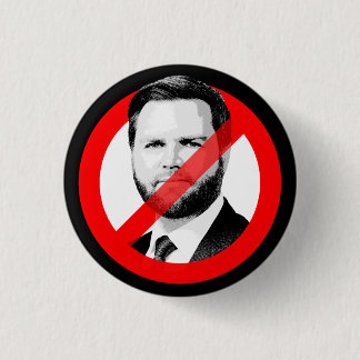 Badge Rond 2,50 Cm Anti JD Vance