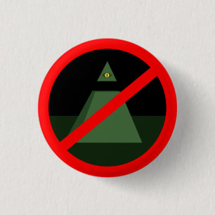 Badge Rond 2,50 Cm Anti tout le bouton voyant d'oeil