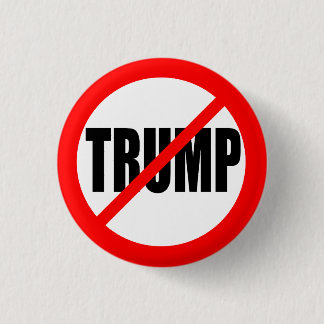 BADGE ROND 2,50 CM ANTI-TRUMP