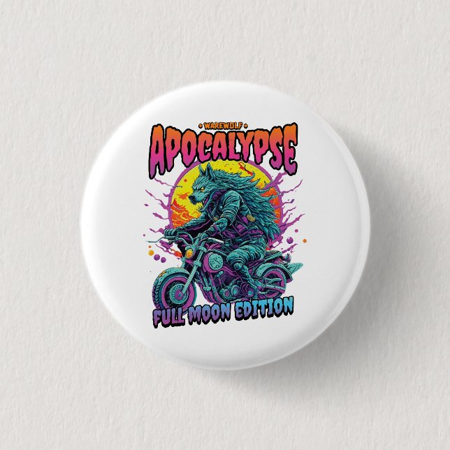 Badge Rond 2,50 Cm Apocalypse du loup-garou (Devant)