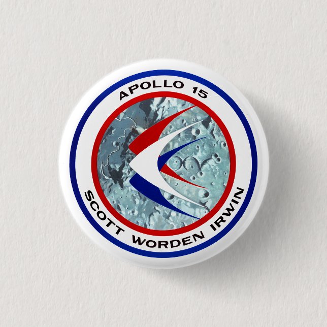 Badge Rond 2,50 Cm Apollo 15 insignes (Devant)