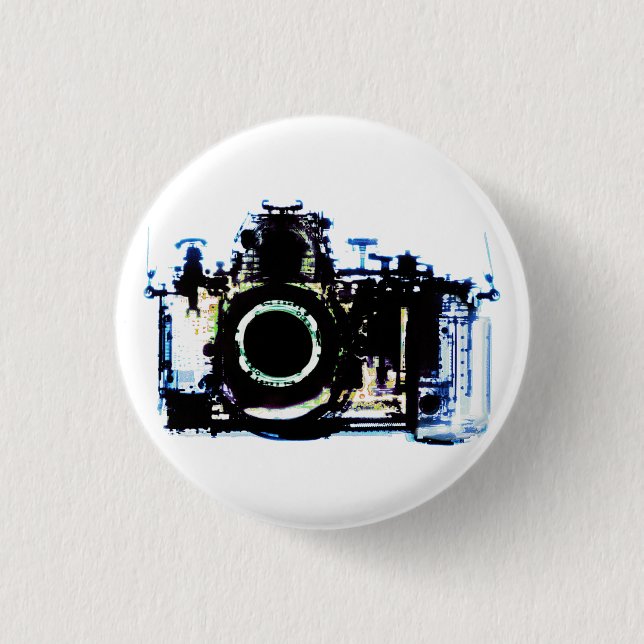 BADGE ROND 2,50 CM APPAREIL-PHOTO DE VISION DE RAYON X - ORIGINAL (Devant)