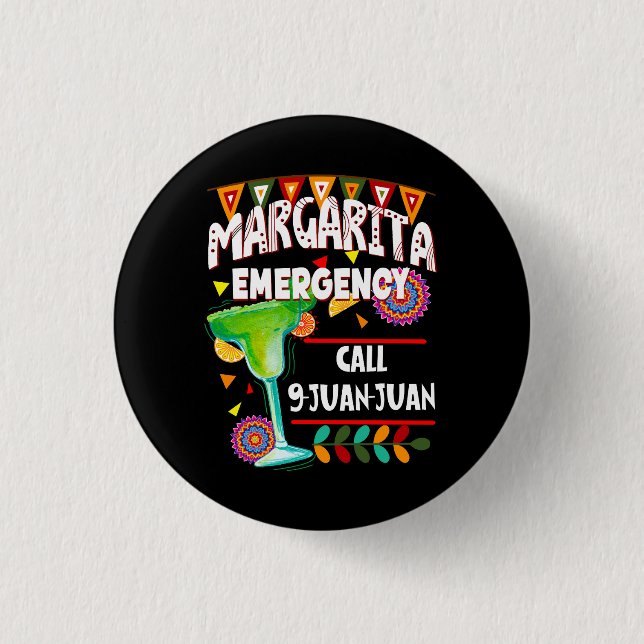 Badge Rond 2,50 Cm Appel d'urgence Margarita 9 Juan Juan Juan (Devant)