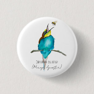 Badge Rond 2,50 Cm Aquarelle (Abeille européenne)