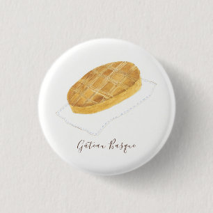 Badge Rond 2,50 Cm Aquarelle basque de Gâteau