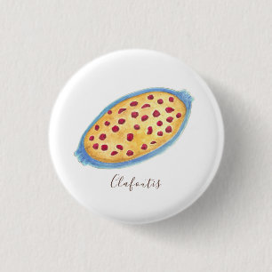 Badge Rond 2,50 Cm Aquarelle Clafoutis