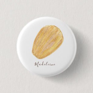 Badge Rond 2,50 Cm Aquarelle Madeleine