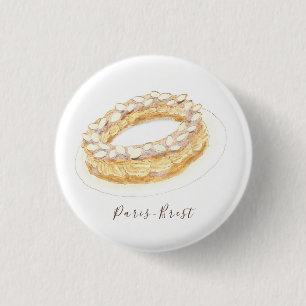 Badge Rond 2,50 Cm Aquarelle Paris-Brest
