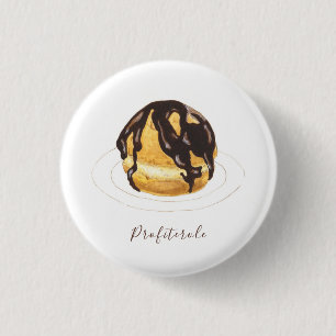 Badge Rond 2,50 Cm Aquarelle profiterole