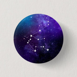 Badge Rond 2,50 Cm Aquarius Constellation Zodiac