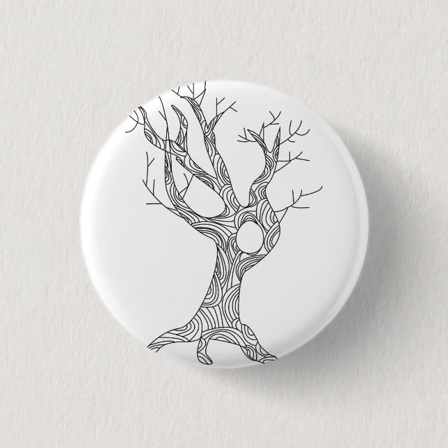 Badge Rond 2,50 Cm Arbre (Devant)