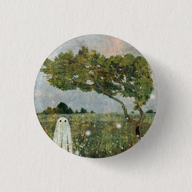 Badge Rond 2,50 Cm Arbre à fleurs (Devant)