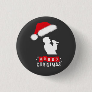 Badge Rond 2,50 Cm Arbre de la bibliothèque de Joyeux Noël
