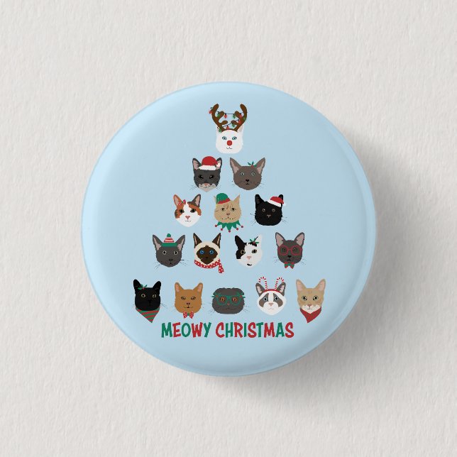 Badge Rond 2,50 Cm Arbre de Noël (Devant)