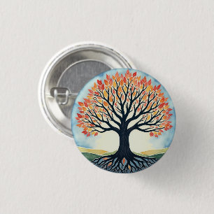 BADGE ROND 2,50 CM ARBRE DE VIE