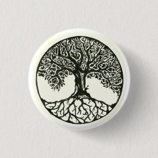 Badge Rond 2,50 Cm Arbre De Vie